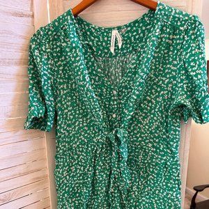 Seraphine maternity green blouse
